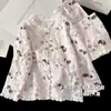 Pijama de Algodón Nube para Niñas Estilo Dulce y Lindo Primavera y Otoño Manga Larga Pantalón Largo Dibujos Animados Conjunto de Ropa de Casa para Niños Holgado