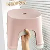 Taburete Pequeño de Plástico para Niños, Silla Doméstica Engrosada, Banco Pequeño, Asiento para Sala de Estar, Taburete Bajo, Sofá, Taburete para Cambiar Zapatos, Taburete de Baño