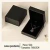 Caixa de Joias Texturizada em Couro Preto, Caixa de Armazenamento de Joias em Papel Couro Sintético, Caixa para Anel, Brinco, Colar, Caixa de Joias para Pulseira Dourada