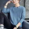 Fabricante Directo Camisa Fina de Manga Larga para Hombre Moderna Camiseta Base de Verano para Hombre Color Sólido Corte Ajustado Ropa para Exteriores