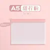 Bolsa con cremallera A4 cremallera esmerilada piel de TPU translúcida bolsa para archivos con tacto de piel material A5 bolsa para facturas carpeta de trabajo