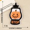 Logotipo bordado personalizado bolsa de acessórios acessórios original abóbora de Halloween gato bordado patch
