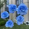 5 Rosas Felizes, Rosas Artificiais Falsas para Casamento e Decoração de Casa, Atacado