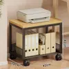 Estante de Almacenamiento para Impresora, Soporte Móvil para Fotocopiadora, Gabinete de Archivos de Piso de Múltiples Niveles al Lado del Escritorio de Oficina
