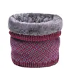 Bufanda Calentadora de Cuello de Invierno con Forro Polar, Polaina Versátil Casual para Exteriores, Bufanda de Bucle Único a Cuadros a Prueba de Frío para Hombres y Mujeres