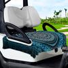 Nova Capa de Assento para Carrinho de Golfe Toalha Manta Almofada para Assento de Carrinho de Golfe Fácil de Limpar Instalação Geométrica