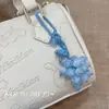 Colgante de Bolso de Cuentas con Forma de Uva Verde Colgante Fresco de Verano para Llaves Colgante para Bolso Colgante para Teléfono Móvil Accesorios