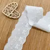Renda de Algodão com Laço, Renda Bordada Solúvel em Água, Acessórios de Renda para Saias de Roupa Infantil, Fabricante de Renda Exquisita com Fio de Algodão