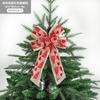 Nuevo Lazo Navideño Hecho a Mano de Tela de Lino Imitación Accesorios para el Cabello Decoración de Ambiente para Árbol de Navidad Suministros Colgantes Colgantes Venta al por Mayor