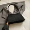 Bolsa de Nicho, Bolsa Pequena de Camurça de Luxo, Bolsa Saco Versátil Feminina de Grande Capacidade, Bolsa de Ombro Simples Casual