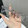 Nueva Moda Gafas Sencillas Cuadradas Profesionales Decorativas Marco Blanco para Usar Gafas Unisex Espejo Plano Anti Luz Azul