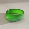 Pulseira Geométrica Redonda Perolada Colorida Europeia e Americana Transfronteiriça, Pulseira Colorida de Gelatina na Moda Estilo Ins, Novo Acessório de Moda