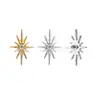 F136/G23 Aleación de Titanio Estrella Radiante Perforación Joyería Pendientes de Aleación de Titanio Clavos para Labios Clavos para Hueso de Oreja Venta al por Mayor