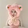 Bufanda para Niños con Calentador de Cuello Integrado para Bebés, Bufanda de Cuello para Otoño e Invierno para Niños y Niñas, Gorro Engrosado a Prueba de Viento con Protección para los Oídos para Calidez Invernal
