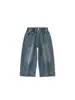 Roupas infantis Yingsibo: jeans retos versáteis para meninas, nova coleção de outono, calças de perna larga, calças casuais para crianças mais velhas