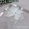 Cuentas de alta calidad Encaje tridimensional multicapa Flor Bordado Parche de tela Corsage DIY Ropa Vestido Aplique decorativo