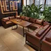Bar Estilo Camping, Mesas y Sillas de Madera Maciza, Casa de Té Estilo Industrial, Asientos en Cabina, Sofá, Restaurante de Barbacoa, Cafetería, Bistró