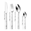 Conjunto de talheres de aço inoxidável transfronteiriço de 4 peças 1010 cabo plano Cavaleiro Português Corte Real Conjunto de louças estilo ocidental atacado