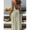 2026 Europa Mais Vendido Novo Colete Feminino Costas Nuas Solto Roupa de Casa Vestido Casual