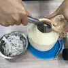Abre Coco de Acero Inoxidable 304, Abre Cáscara de Coco de Boca Grande, Raspador de Pulpa de Coco, Cuchillo para Coco, Excavador de Pulpa de Coco, Pala para Coco