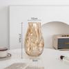 Nicho de vidrio neto sala de estar secado de flores arreglo floral vidrio agua hortensia rojo transparente simple cultivo decoración flor seca transparente