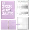 Cuaderno de Hojas Sueltas Desafío de los 100 Sobres Desafío de Ahorro de Dinero de 100 Días Libro de Ahorros con Sobres de Efectivo