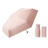 Paraguas de Tarjeta con 40% de Descuento Mini Portátil Negro Recubierto Sombrilla de Bolsillo Protección UV 40% de Descuento Sombrilla Solar