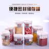 Fabricantes Jinde latas transparentes seladas fáceis de fechar uso de múltiplas capacidades latas fáceis de fechar alimentos lanches frutas secas grãos latas de armazenamento