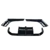 Adequado para BMW Série 3 Lip Traseiro F30F35 Parachoque Traseiro M3 Modificado Lip Traseiro Estilo V com Luzes e Kit de Contorno Grande