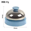 Set de Campana Metálica para Responder con Campana de Aplauso Manual, Micrófono Campana para Llamar a Mascotas, Campana de Servicio de Presión Manual Ayuda Didáctica