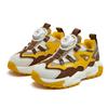 HOBIBEAR zapatillas de otoño de cuero para niño zapatos de botón giratorio zapatos de cuero para niña padre zapatos una generación de pelo