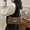 Moda Transfronteriza Un Hombro Nicho 2025 Nueva Primavera Gama Alta Simple Estilo Occidental Bolso Bajo el Brazo Viajero