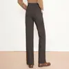 Pantalones de Lana Peluda Rectos de Moda para Mujer 2026 Otoño/Invierno Nuevos de Cintura Alta Adelgazantes de Pierna Ancha Moda Versátiles Largos