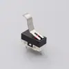 Interruptor Micro de Três Pinos de Múltiplas Especificações Kw10 Interruptor de Reset de Pressionar Manípulo de Brinquedo de Mouse Interruptor de Viagem Vertical com Manípulo Curvo