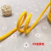 Cuerda de algodón hilado en núcleo de tejido liso de color de 5 mm de grosor, cordón redondo cifrado de algodón, cordón suave para atar, cintura de ropa, cordón de sombrero, tejido a mano
