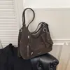 Bolso Tote Grande de Estilo Retro para Mujer, Bolso de Hombro a la Moda para el Trabajo, Mochila Casual, Bolso Cruzado para Mujer
