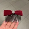 Laço de Veludo com Strass, Tiara Estilosa e Fashion para Meninas, Acessório de Cabelo Premium