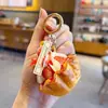 Llavero creativo de PU simulado para comida, fresa tarta, colgante para bolsa, helado, coche, decoración de llavero para mochila
