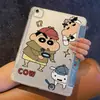 Funda protectora linda de Detective Shin-chan para tableta Apple iPad, pro anti-doblez, air 8Y plegable mini caricatura 10ª generación