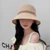 Sombrero de pescador para exteriores con protección solar de primavera y verano, sombrero de cubo, sombrero de sol de punto hueco plegable, sombrero de malla para el sol para mujer