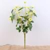 Flor Artificial rosa de múltiples cabezas flor de seda ramo de mango rosa pequeña rosa rosa boda pequeño ramo de mango rosa decoración de flor falsa