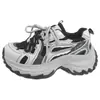 Zapatillas gruesas estilo coreano para mujer, nuevas de moda 2026, versátiles de malla, casuales con cordones, zapatillas deportivas para mujer