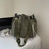 Bolsa de Cordón de Gran Capacidad de Moda para Hombres y Mujeres, Bolsa de Hombro para Viajes Diarios, Estilo Deportivo Estudiantil, Bolso Cruzado Casual Japonés