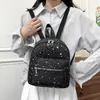 Mochila Nueva de Estrellas y Lunares Moda Versátil Estudiante Bolsa Escolar Mochila Sencilla Femenina Gran Capacidad Bolsa para Viajes