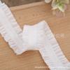 Encaje Elástico Banda Elástica Nylon Decorativo Encaje Plisado Dobladillo de Falda Zapatos de Baile Cuerda Elástica Encaje Ondulado