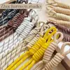 Cuerda Trenzada de Colores Dopamina Cuerda Central Paracord Taza de Agua Material Hecho a Mano DIY Accesorios con Cuentas Colgante para Bolsos Accesorios Colgantes