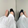 Zapatos cómodos sin cordones, estilo popular 2026, minimalistas y con estilo, zapatos planos de punta baja para mujer, punta cuadrada con diseño de lazo