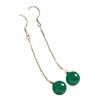 Pendientes de plata S925, pendientes de ágata roja, pendientes largos de mujer, pendientes de ágata viva con cera de abejas y ámbar.