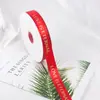 Letras de Cinta Inglesas Populares Ramo Colorido Cinta para Envolver Regalos Cinta con Lámina Dorada Cinta Inglesa Cinta de Satén de Poliéster Venta al por Mayor