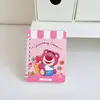 Tarjeta Amor Dibujos Animados Cuaderno de Espiral Alto Valor de Color Bolsillo Portátil A7 Cuaderno de Solapa Estudiante Creativo Bloc de Notas para Mensajes